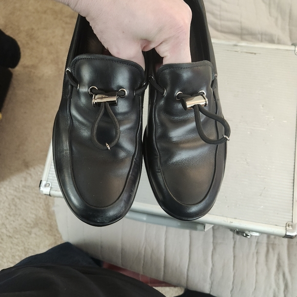 PRADA LEATHER LOAFERS - Picture 5 of 8